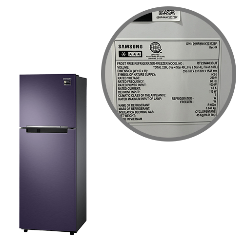 Samsung Two Door Top Freezer | RT22M4033UT/TC 4 Samsung Two Door Top Freezer | RT22M4033UT/TC - Image 4