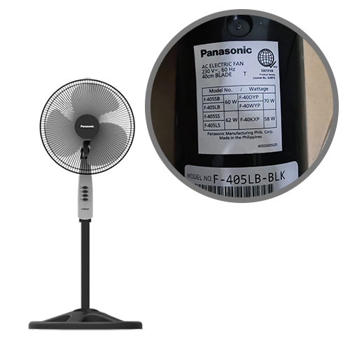 Panasonic Stand Fan | F-405LB-BLK 2 Panasonic Stand Fan | F-405LB-BLK - Image 2