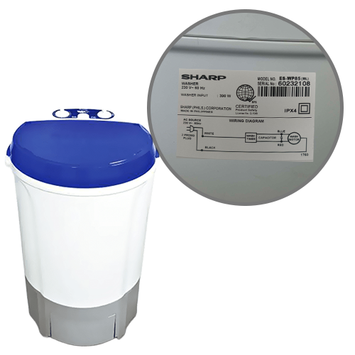 Sharp Single Tub Washer | ES-WP85(BL) 4 Sharp Single Tub Washer | ES-WP85(BL) - Image 4