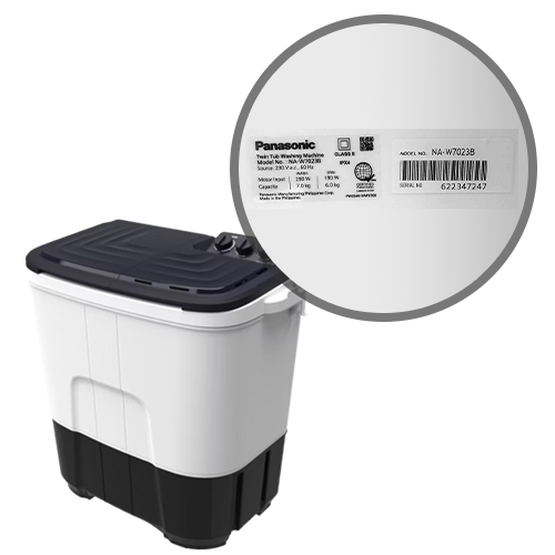 Panasonic Twin Tub Washer | NA-W7023B 3 Panasonic Twin Tub Washer | NA-W7023B - Image 3