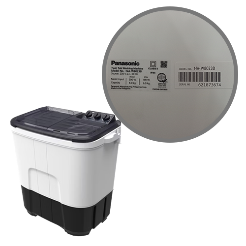 Panasonic Twin Tub Washer | NA-W8023B 3 Panasonic Twin Tub Washer | NA-W8023B - Image 3