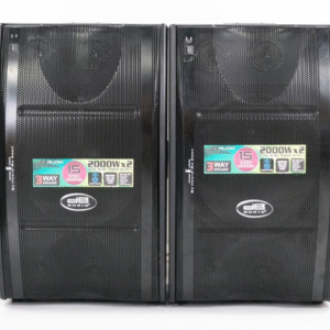 Db Audio by Astron CS1588AL 3 Way Loud Speaker | 2500 x 2 watts | 15" woofer | with LED light | Speaker Stand Compatible