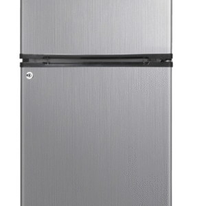 Fujidenzo 3.5 cu. ft. | 87L Two-Door Personal Ref, Stainless Look Door