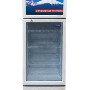 Fujidenzo 10 cu. ft. Showcase Chiller with Freezer Top, Key Lock